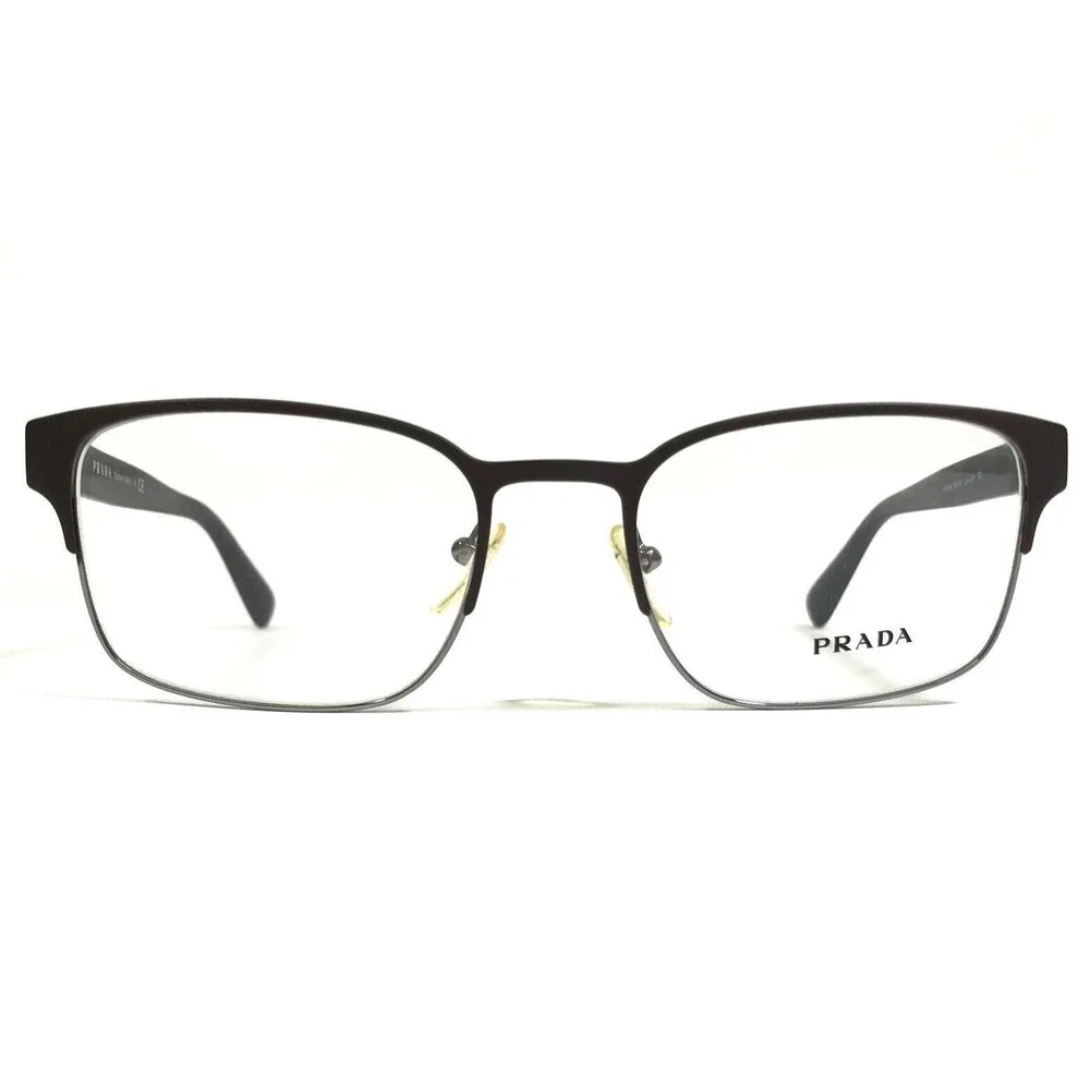 PRADA Eyeglasses Frames VPR 64R LAH-1O1 Square Tortoise Full Rim 53-19-145